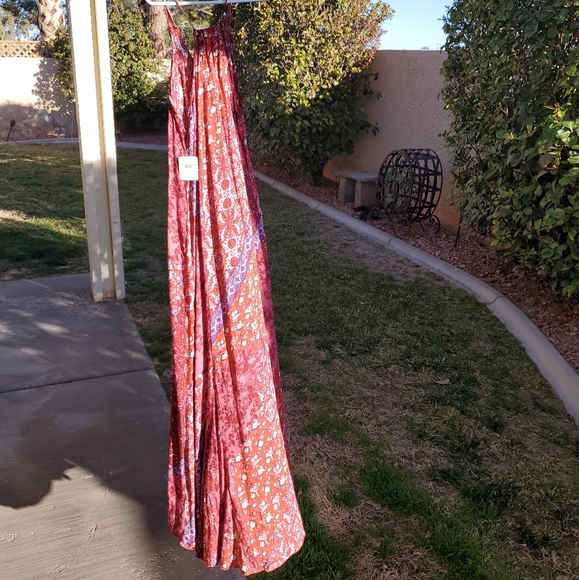 NWT Free People Work of Art maxi slip dress - Picture 4 of 6